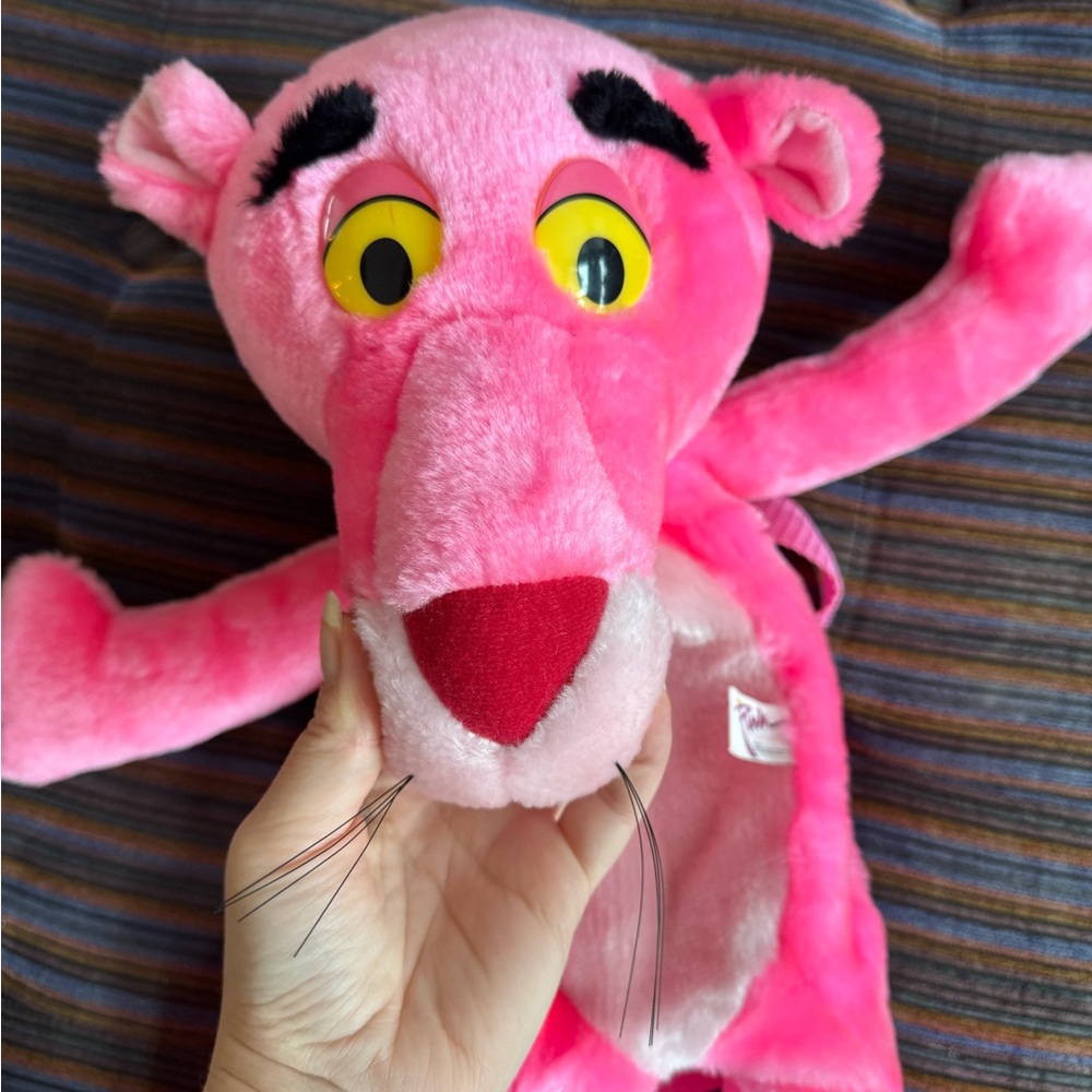 RARE Vintage 1997 Pink Panther plush backpack - Picture 2 of 4
